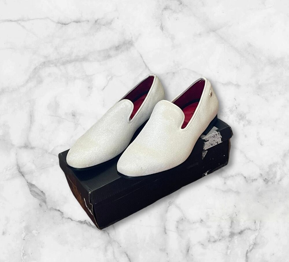JITAI Luxury Men Shoes White Loafers Size 11